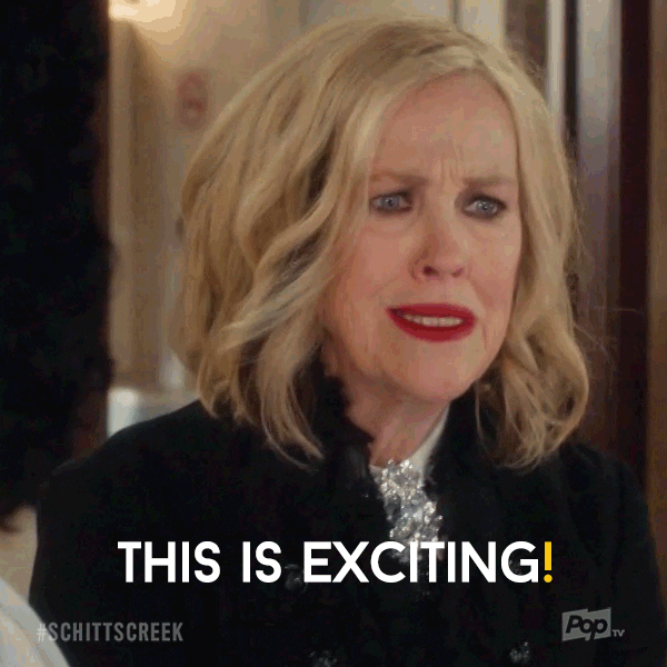 woman saying 'this is exciting' gif