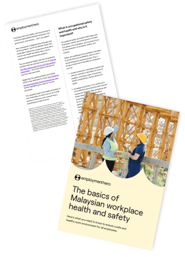 The basics of Malaysian workplace health and safety