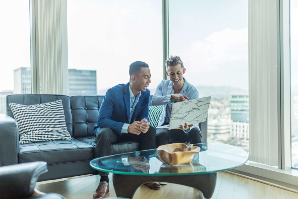 employee and hr discussing contract