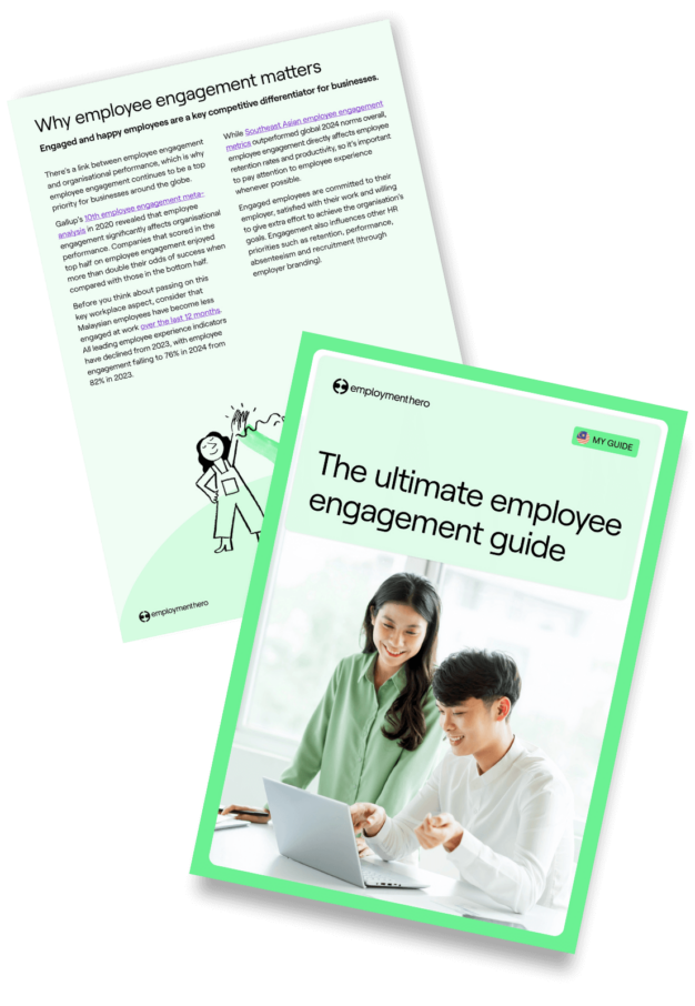 The first and third page of the Ultimate Employee Engagement Guide (MY)