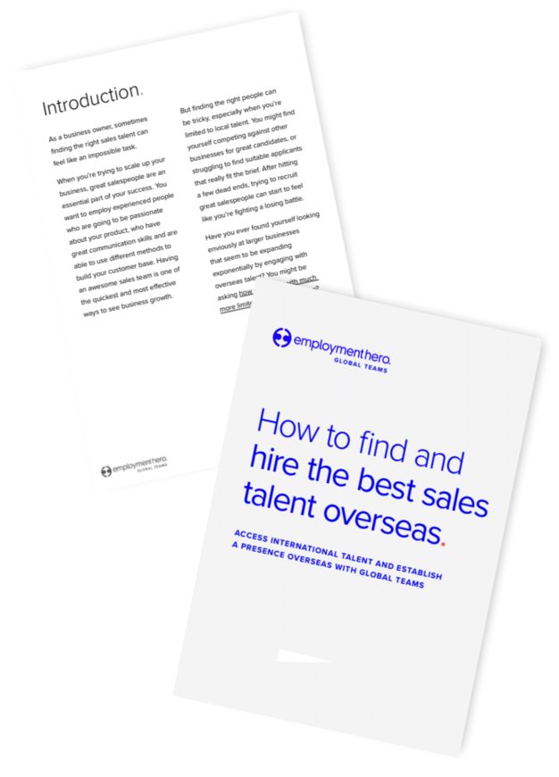 How to find and hire the best sales talent overseas