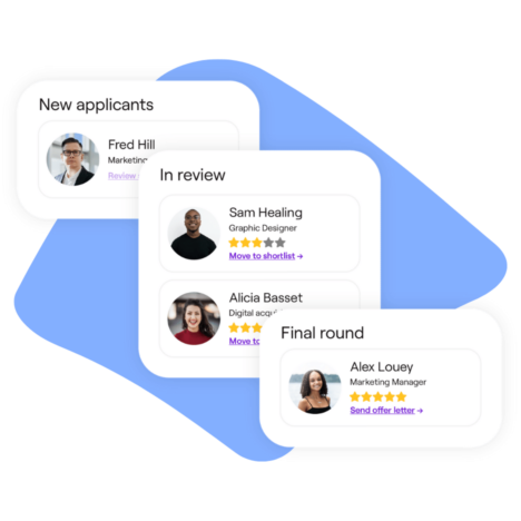 screenshot of candidates employment hero
