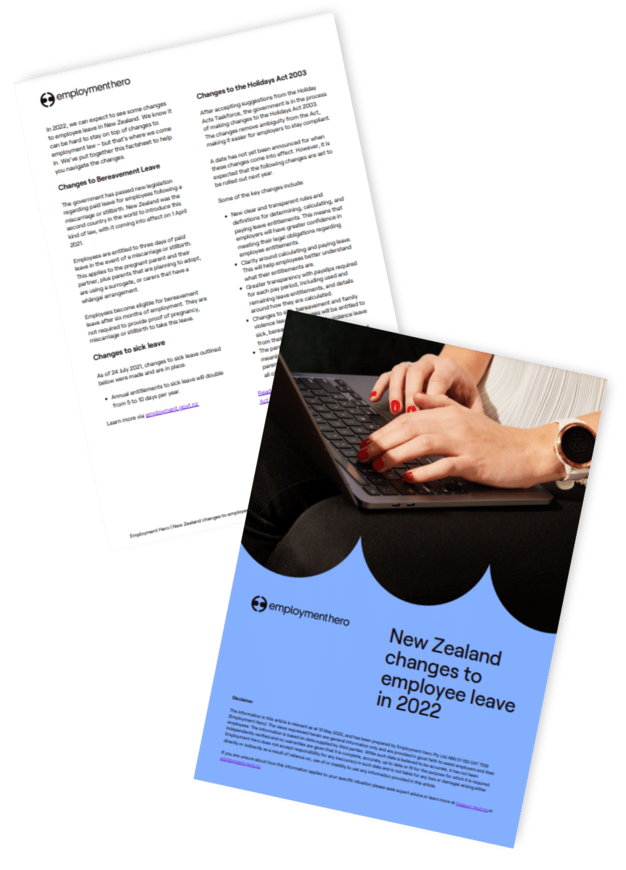 New Zealand changes to employee leave in 2022