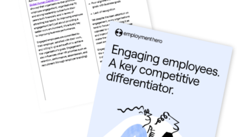 Engaging employees. A key competitive differentiator