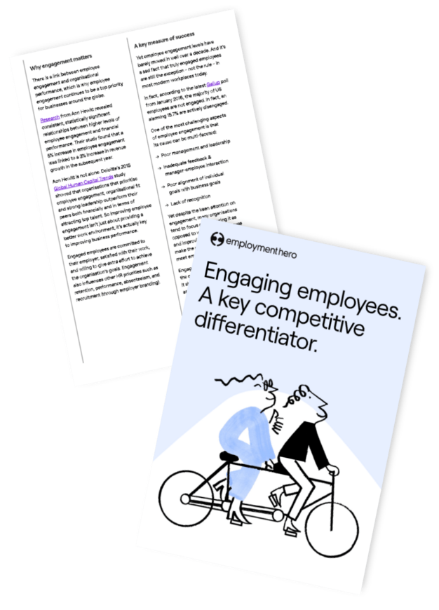 Engaging employees. A key competitive differentiator