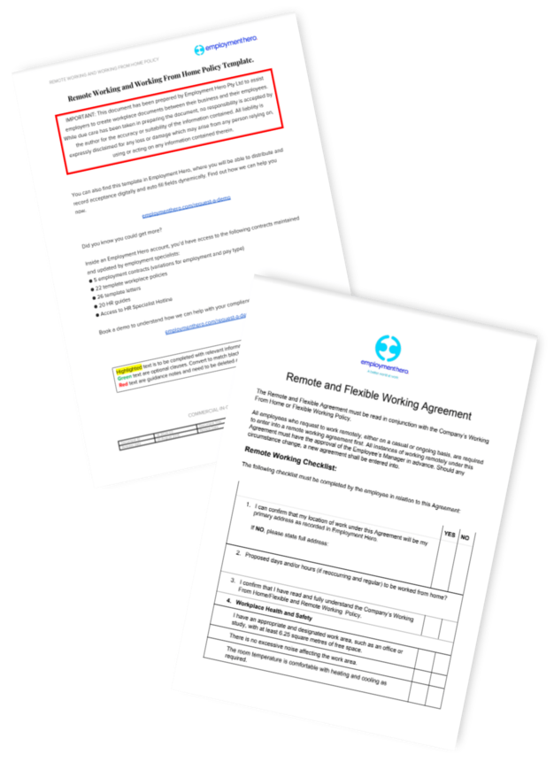 Remote and Flexible Working Agreement