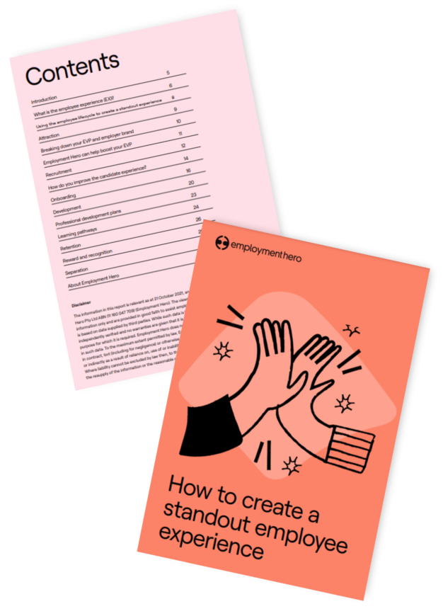Cover of 'How to Create a Standout Employee Experience' guide