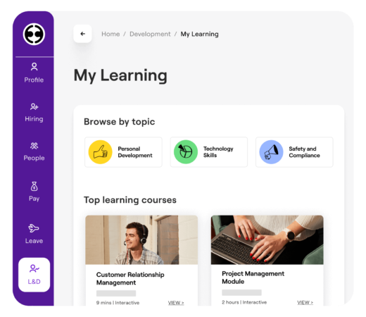 Dashboard for My Learning