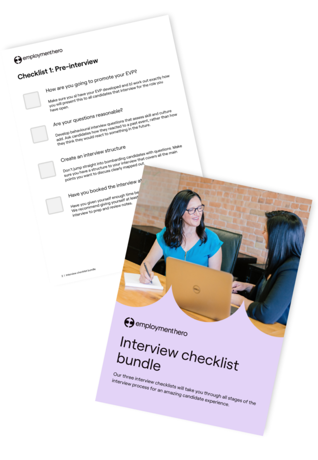 Interview checklist bundle