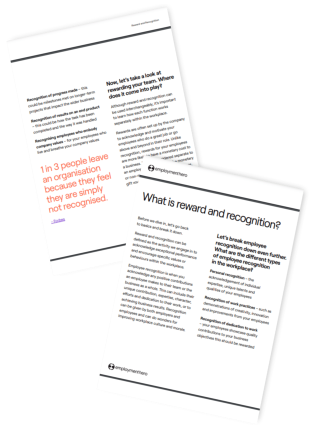 What is reward and recognition