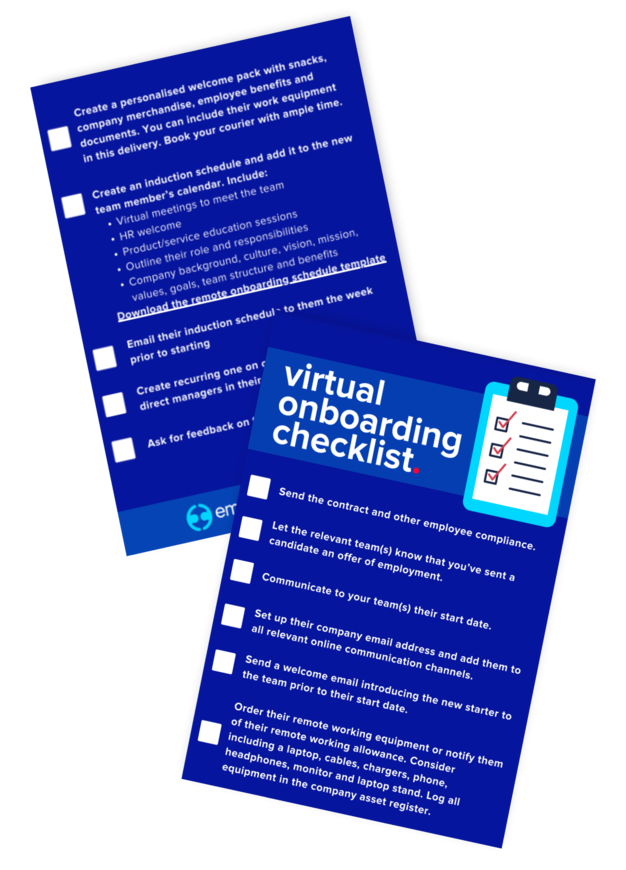 Virtual onboarding checklist