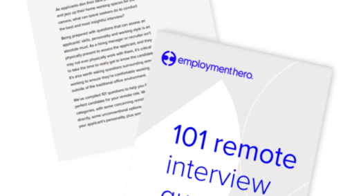 Cover of 101 remote interview questions resource