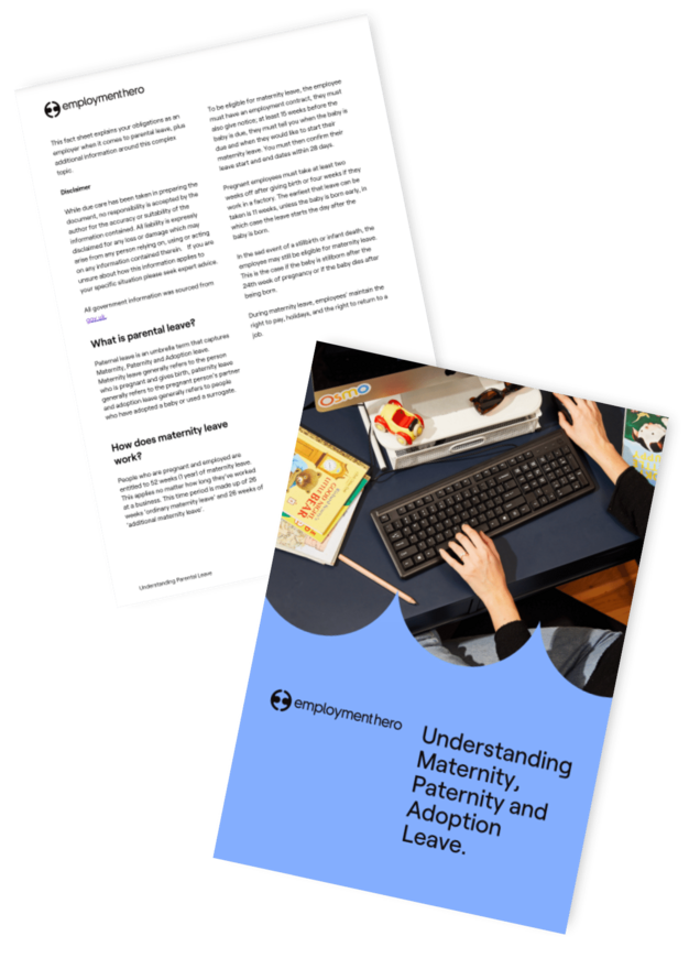 Preview of 'Understanding Maternity, Paternity, and Adoption Leave,' a guide to parental leave entitlements and processes.