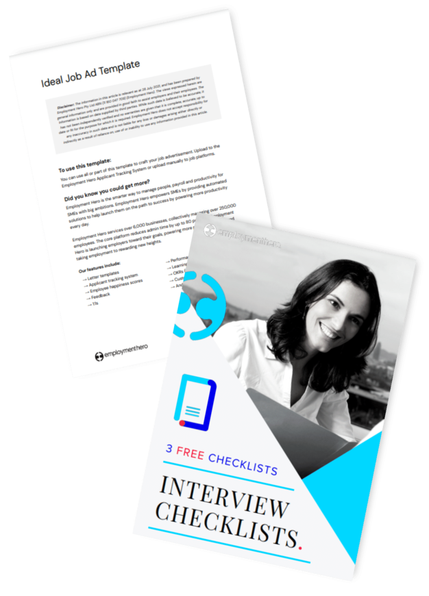 3 Free Interview Checklists and Ideal Job Ad template