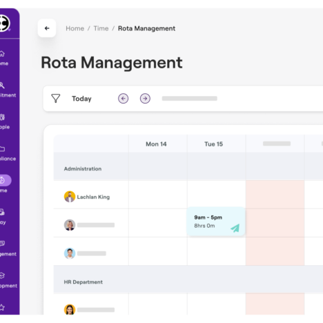 Dashboard for Rota Management