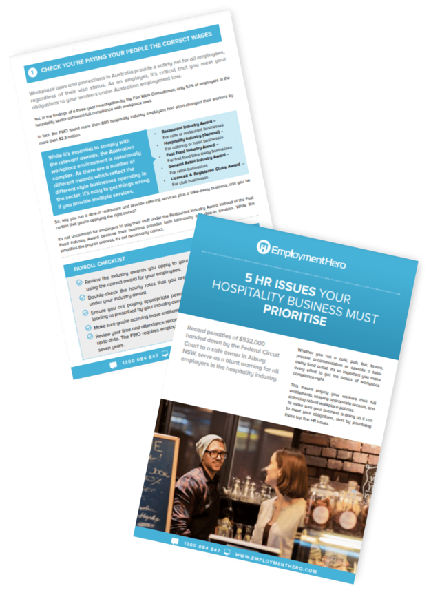 5 HR Issues Your Hospitality Business Must Prioritise