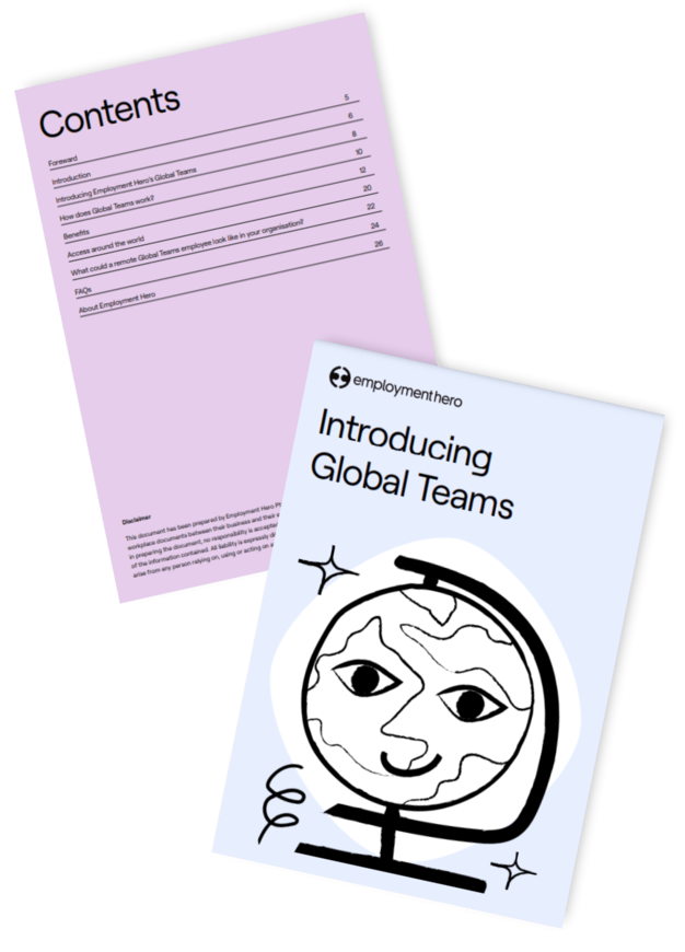 Cover image of a guide titled 'Introducing Global Teams'