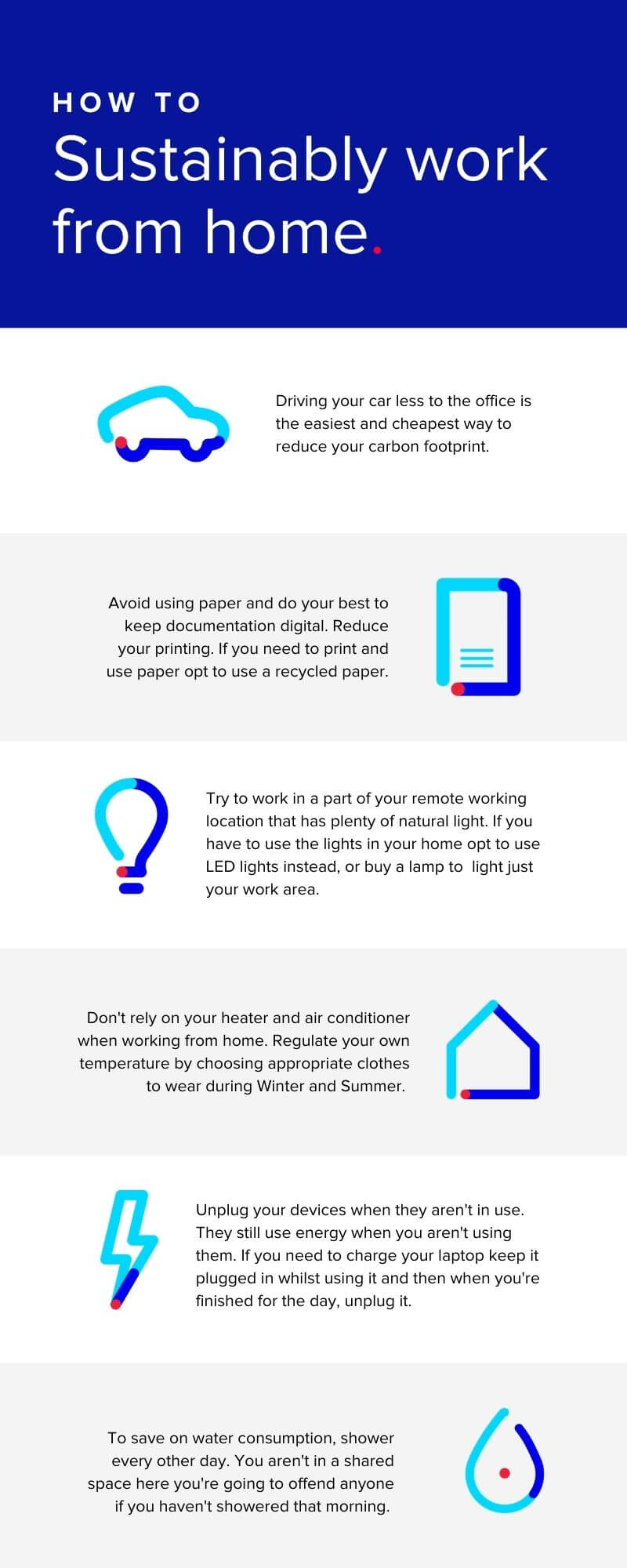how to sustainably work from home
