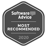 Software Advice Most Recommended 2020 badge