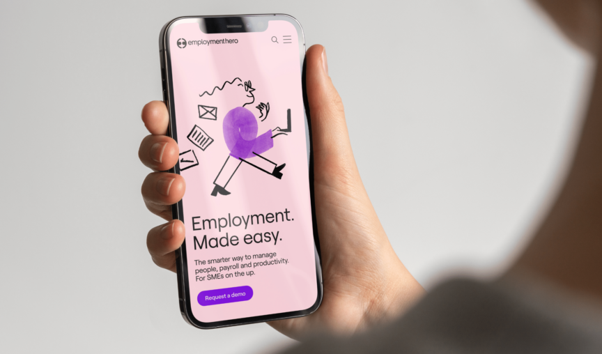 image of someone using Employment Hero