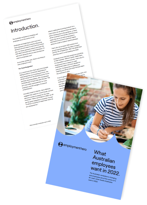 What Australian employees want in 2022