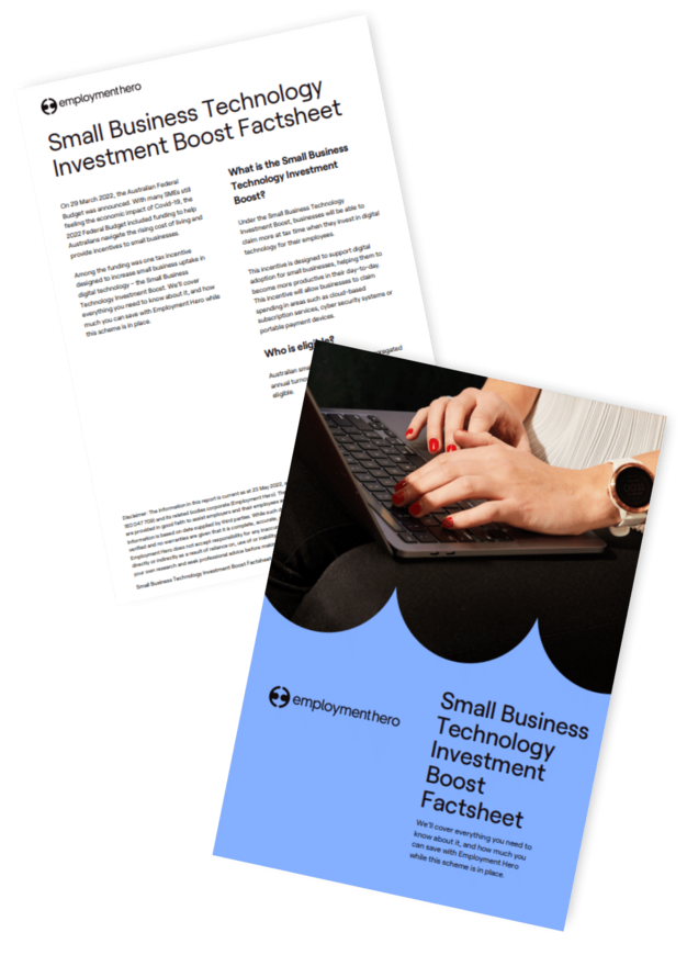 Small Business Technology Investment Boost Factsheet