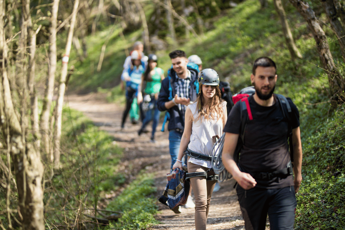 a group of people on an amazing race
