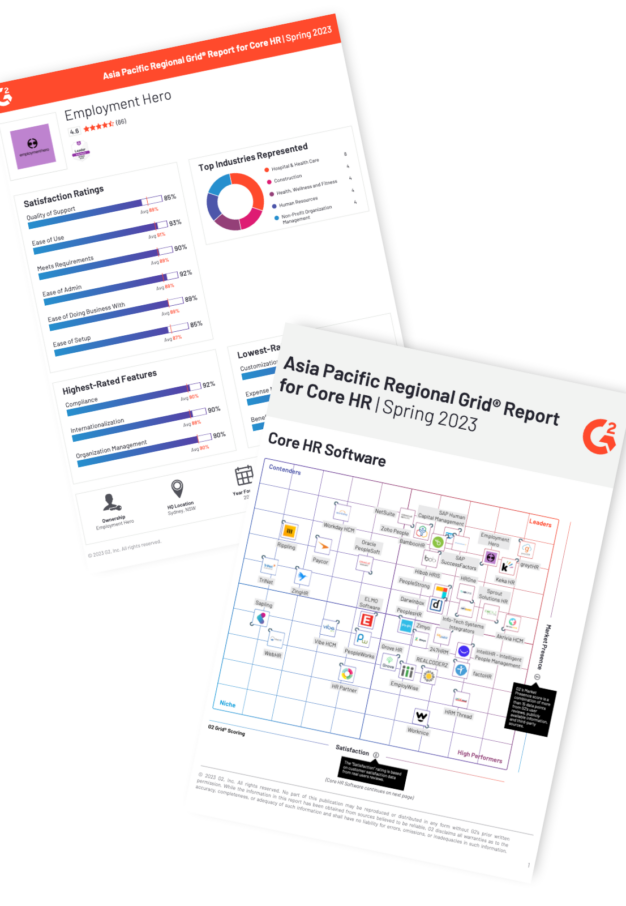 Asia Pacific Regional Grid® Report for Core HR | Spring 2023
