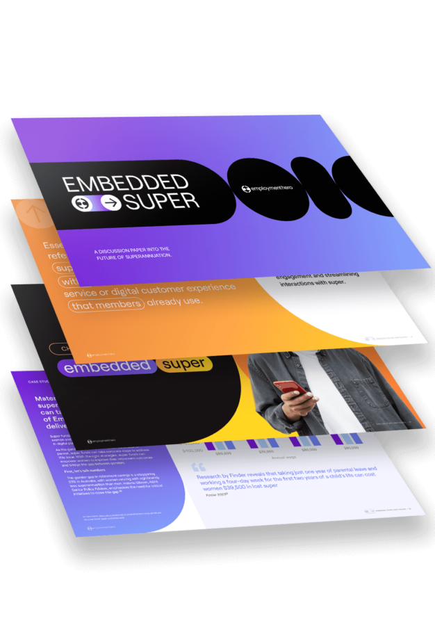 A stack of overlapping documents with the top page titled 'Embedded Super'
