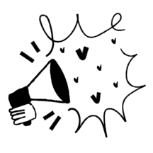 An illustration of a megaphone