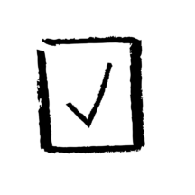 Check mark graphic
