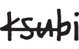 This image features the logo for the fashion brand "Ksubi," stylized with a black, handwritten appearance. The brand name is spelled "ksubi," with uneven lettering that gives it a raw and artistic feel. The text is centered on a white background.